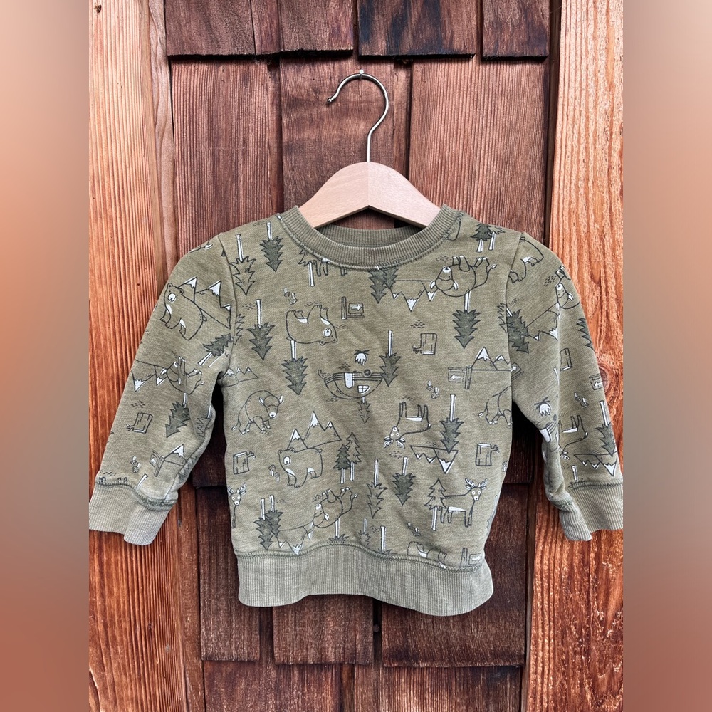 Camp Print Sweatshirt